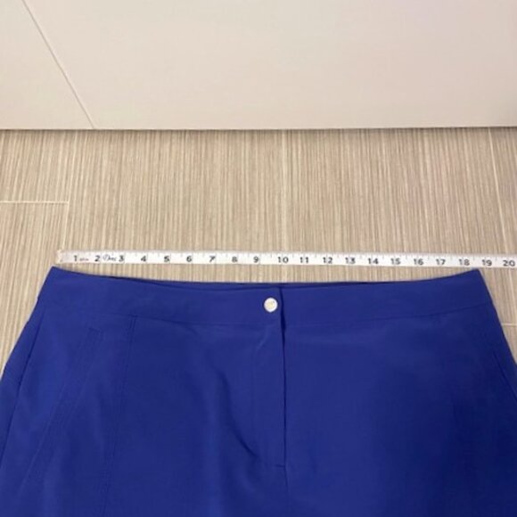 Chico’s Zenergy Golf Skort Size Large Cobalt Blue Sporty Tennis Activewear - Picture 12 of 14